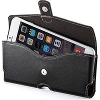 iPhone X ベルトケース(iPhone XS・XS Max・XR・本革・LLサイズ・ブラック) 200-PDA151BK 1個（直送品）