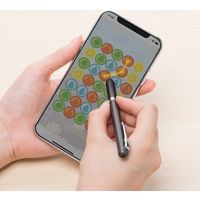 サンワダイレクト タッチペン（スタイラスペン・iPhone・iPad・タブレット・スライドキャップ・シリコン・クリップ付き） 1個（直送品）
