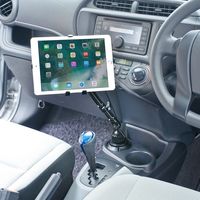 サンワダイレクト 車載タブレットアーム（ドリンクホルダー設置・iPad対応） 200-CAR043 1個（直送品）