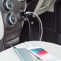 サンワダイレクト 後部座席対応カーチャージャー 200-CAR064 1個（直送品）