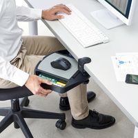 サンワダイレクト マウステーブル（360度回転・クランプ式・小物収納スペース付き） 200-MPD023BK 1個（直送品）