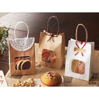 パックタケヤマ 紙袋 ウィンドウミニバッグ ブラック XZT65216 100枚（25×4）（直送品）