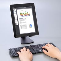 サンワダイレクト iPad・タブレットPCアルミスタンド（縦置・横置き対応・ブラック） 200-STN005BK 1個（直送品）