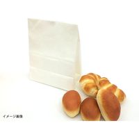 パックタケヤマ 紙袋 H300 耐油角底袋 白無地 XZT55403 1セット(1袋(100枚)×10)