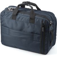 サンワダイレクト 3WAYビジネスバッグ（鍵・マチ拡張・出張対応1～2泊・ネイビー） 200-BAG048NV 1個（直送品）