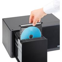 サンワダイレクト Blu-ray収納ケース（ブルーレイ・引き出し・大容量160枚収納・スタッキング可能） 200-FCD059 1個（直送品）