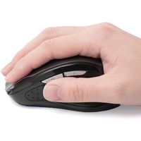 静音マウス(ワイヤレス・エルゴノミクス・人間工学・中型・5ボタン・DPI切替・ガンメタリック) 400-MA110GM 1個（直送品）