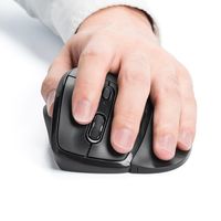 サンワダイレクト エルゴマウス(左利き・疲労軽減・フィンガーフラップ・DPI切替・赤色光学センサー) 400-MA108L 1個（直送品）