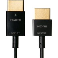 サンワダイレクト HDMIケーブル（スリムケーブル・ケーブル直径約2.8mm・Ver1.4規格認証品・4K/30Hz・PS4・XboxOne・5m）（直送品）