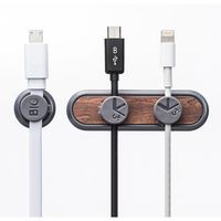 サンワダイレクト マグネットケーブルホルダー(3個入り・マグネットベース・両面テープ貼り付け・ケーブル落下防止・フラットケーブル)（直送品）