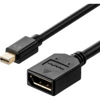 サンワダイレクト Mini DisplayPort-DisplayPort変換アダプタケーブル 500-KC029-015 1本（直送品）
