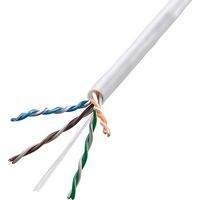 サンワダイレクト LANケーブル（自作用・100m・カテゴリ5e・単線・UTP・ホワイト） 500-LAN5-CB100W 1個（直送品）