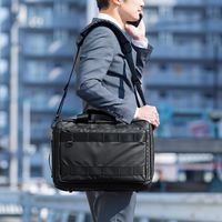 サンワダイレクト 3WAYビジネスバッグ（マチ拡張・26リットル・耐水・止水ファスナー） 200-BAG126BK 1個（直送品）