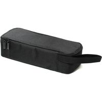 サンワダイレクト ガジェットポーチ（ACアダプタ収納ケース・モバイルバッテリーケース・縦長・キャリングケース・ブラック） 1個（直送品）