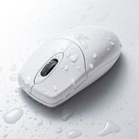 サンワダイレクト ワイヤレスマウス（防水・防塵・IP68・抗菌・静音・IRセンサー・1600カウント） 400-MA113W 1個（直送品）