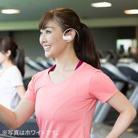 サンワダイレクト Bluetoothイヤホン　マイク搭載（Bluetooth5.0・IPX5防水・軽量・ブラック） 400-BTSH012BK 1個（直送品）