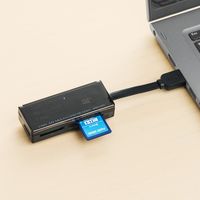 サンワダイレクト メモリーカードケース付きカードリーダー 400-ADR316BK 1個（直送品）