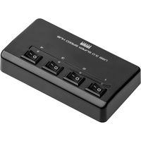 サンワダイレクト USB3.1 4ポートハブ（セルフパワー・バスパワー対応・ACアダプタ・個別スイッチ付き・ブラック） 400-HUB069BK 1個（直送品）