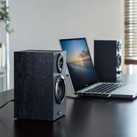 サンワダイレクト ブックシェルフスピーカー(低音高音調整可能・ステレオ・高音質) 400-SP068 1個（直送品）