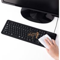 有線キーボード　メンブレン　フルサイズ　ブラック　400-SKB013BK　サンワサプライ　１個（直送品）