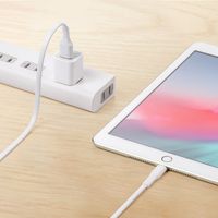 サンワダイレクト ライトニングケーブル（Apple MFi認証品・フラットケーブル・充電・同期・Lightning・2m・ホワイト） 1本（直送品）