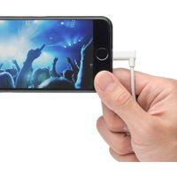 サンワダイレクト L字型 ライトニングケーブル（Apple MFi認証品・充電・同期・Lightning・1m・ホワイト） 1本（直送品）