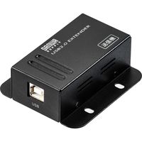 サンワダイレクト USBエクステンダー（USB延長・最大50m・USB2.0・USB2ポート・LANケーブル使用・テザー撮影） 1個（直送品）