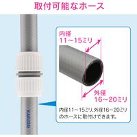 カクダイ ガオナ ホース接手 ホース延長用 （ホース中間継手 ジョイント バンド不要） GA-QA026（直送品）