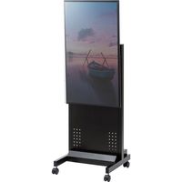 サンワサプライ サイネージ向けモニタスタンド セキュリティーボックス付 幅542×奥行500×高さ1240mm ブラック CR-LAST30 1個（直送品）