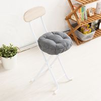 永井興産 丸椅子座面クッションカバー 幅300×奥行300×高さ60mm グレー NK-C11GR-2 1セット（2個入）（直送品）