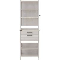 佐藤産業 LAFIKA（ラフィカ） キッチンラック ハイタイプ 幅600×奥行400×高さ1800mm ホワイト LF180-60HC WH 1台（直送品）