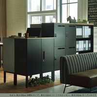 【組立設置込】Garage ハイベースL6収納庫 オープンセット GL6S-G105E 幅800×奥行400×高さ1330mm ペールグレー 1台（直送品）