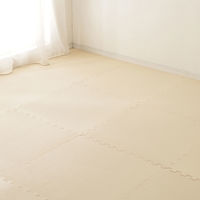 アイリスオーヤマ ジョイントマット 62×62×厚み1.8cm ブラウン×ベージュ JTMR-68 1セット(8枚入)