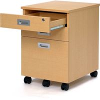 【車上渡し】アール・エフ・ヤマカワ ノルム 3段ワゴンロー 幅420×奥行500×高さ605mm ナチュラル RFCA-3LNA 1台（直送品）