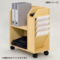 【車上渡し】アール・エフ・ヤマカワ J スリムワゴン 幅530×奥行265×高さ627mm ホワイト RFSW-265WJ 1台（直送品）