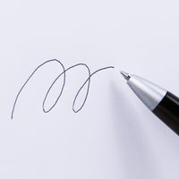 アスクル 受付ペン＆スタンドII ブラウン 0.7mm ASーBA69ーE 5組  オリジナル