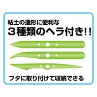 クツワ 学校ねんどケースネイビー ST108NB 1個