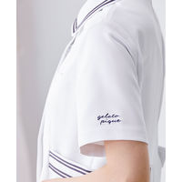 ジェラート ピケ&クラシコ 白衣 （レディス） ラインカラートップス 601 ホワイト×ネイビー LL 1枚（直送品）