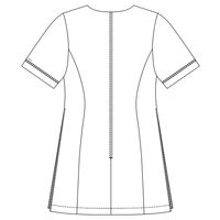 ジェラート ピケ&クラシコ 白衣 （レディス） プリーツチュニック 620 チャコールグレー L 1枚（直送品）