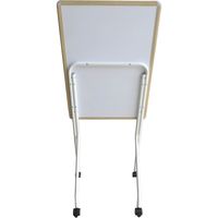 ハピラ RuGaTe(ルガテ) スタッキングホワイトボード 木目枠 幅646×奥行500×高さ1500mm ナチュラル 1台（直送品）