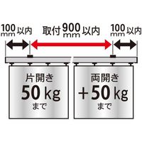 【建築金物】ハイロジック レクト40 ステンレス レール 2m KZ-20 1個（直送品）
