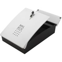 ハイロジック 堺トレード メールボックス・ポスト ホワイト 安心の鍵付き SHPB05A-WB 1個 00060706-001