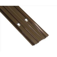 【建築金物】ハイロジック 35DS-B ウイングレール脱輪防止 1820mm ブロンズ 27102 1本（直送品）