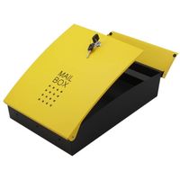 ハイロジック 堺トレード メールボックス・ポスト イエロ- 安心の鍵付き SHPB05A-YB 1個 00060701-001