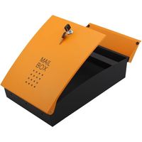 ハイロジック 堺トレード メールボックス・ポスト オレンジ 安心の鍵付き SHPB05A-OB 1個 00060702-001
