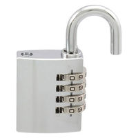 ハイロジック ダイヤル錠 お好きな番号に変更できる 屋外でも使える 4段文字合わせ GS-812 1パック 00072812-001