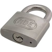 ハイロジック AGE 錆・汚れに強い ステンレス製 ダブルロック 南京錠 50mm 72823 1パック 00072823-001