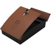 ハイロジック 堺トレード メールボックス・ポスト ブラウン 安心の鍵付き SHPB05A-BRB 1個 00060704-001