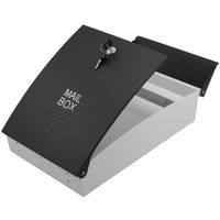ハイロジック 堺トレード メールボックス・ポスト ブラック 安心の鍵付き SHPB05A-BW 1個 00060705-001