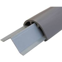 ハイロジック コーナーガード 衝撃吸収材 1m×65mmエル型 グレー 00097803-001 1個